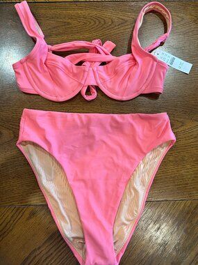 NWT J.Crew Cross-back underwire bikini
